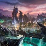 Concept art of Disney’s new Villains Land coming to Magic Kingdom, revealed at D23.